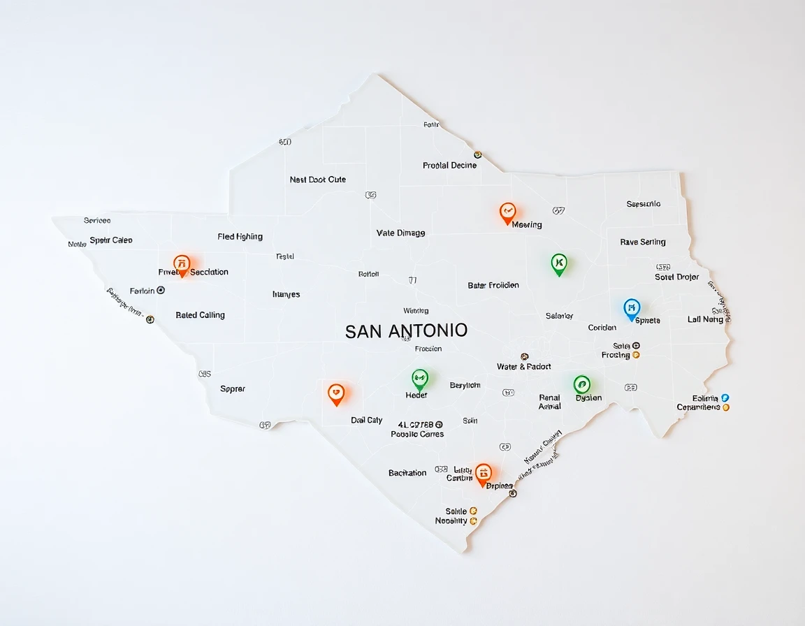 Water Damage Service Areas Map
